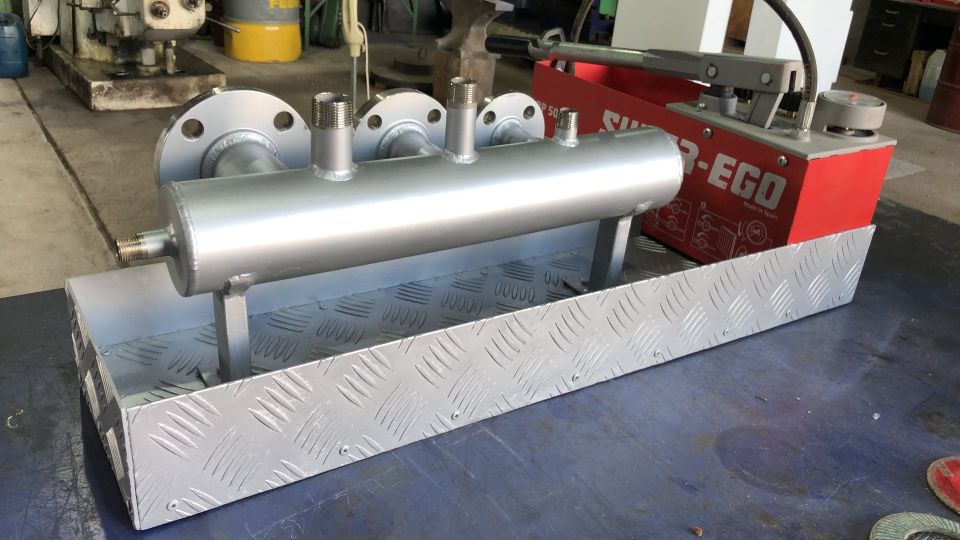 Fabricación de banco de prueba de válvulas Diseño solicitado por un Cliente